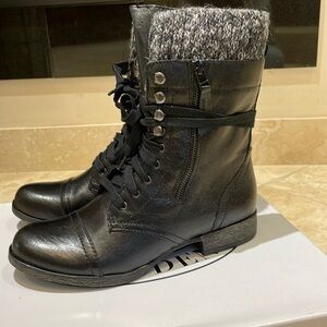 Never Worn! Steve Madden Jaax Leather Combat Boots